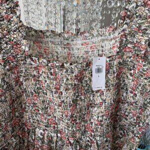 NWT Old Navy Floral Peplum top Sz XL